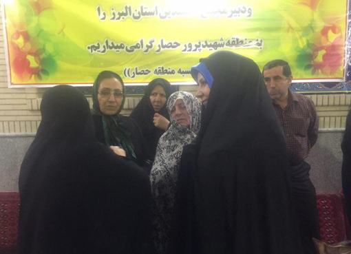 درد دل اهالی خط 3 حصار با رئیس کمیسیون فرهنگی شورای شهر کرج