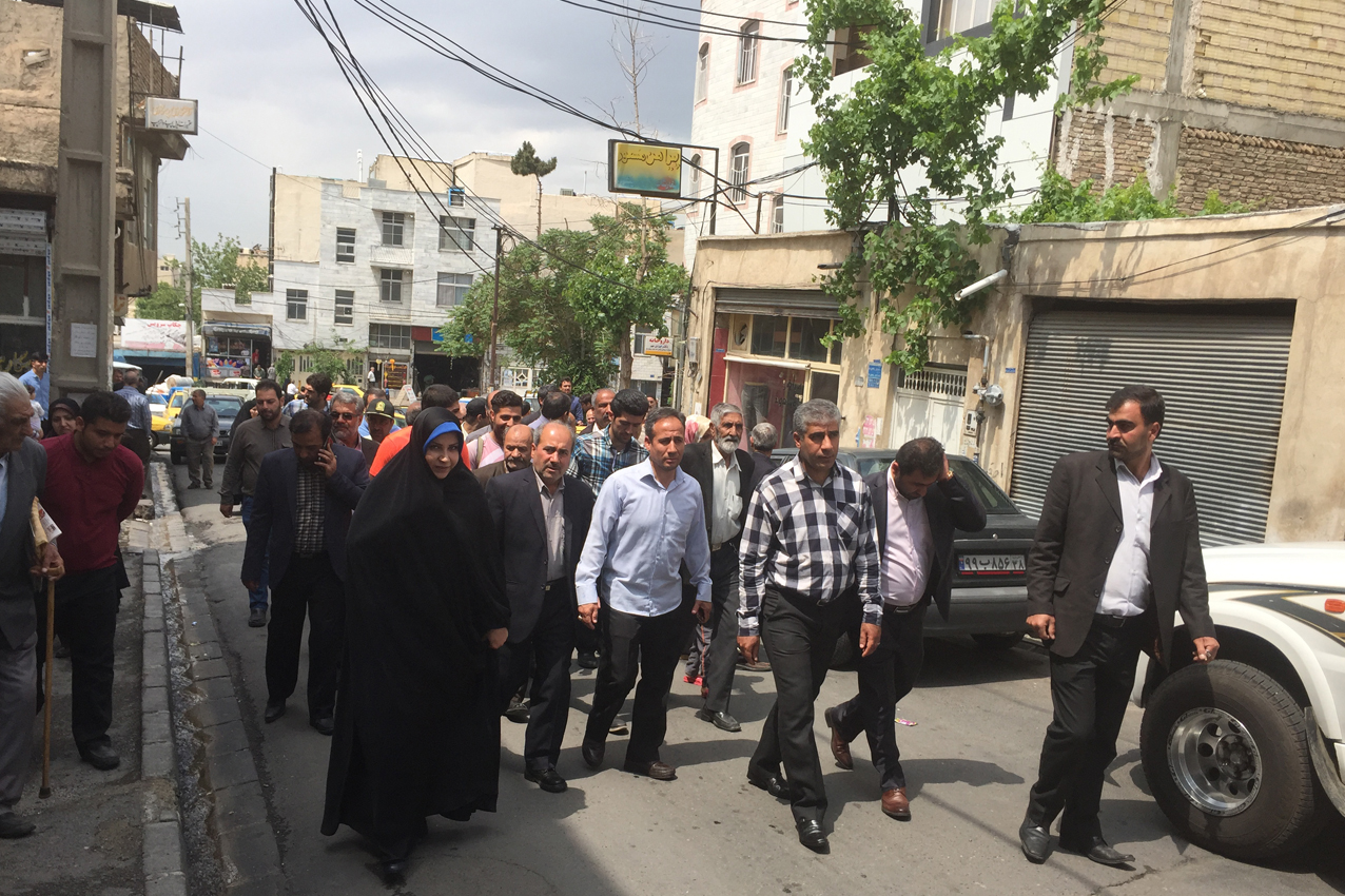 09||||3207||||بازدید خانم اسکندری از منطقه اسلام آباد